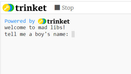 Jesse's Mad Libs - Uses Python, Variables, String Formatting, User Input
